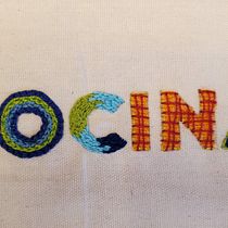My project in Embroidered Letters: Thread as a Graphic Tool course. Embroider project by Ana Karen Dubilet - 04.21.2021