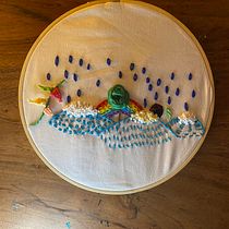 My project in Basic Embroidery Techniques: Stitches, Compositions, and Color Ranges course. Embroider project by Carolina Sanclemente - 04.20.2021