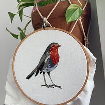 Mi Proyecto del curso: Pintar con hilo: técnicas de ilustración textil. Embroider project by Wonder Glowria - 04.21.2021