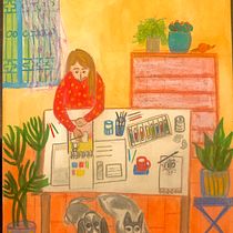 Mi Proyecto del curso: Sketchbook para explorar tu estilo de dibujo. Traditional illustration, Sketching, Creativit, Watercolor Painting, Sketchbook, Gouache Painting, and Drawing project by niritkremer - 05.17.2021