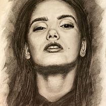 Meu projeto do curso: Retrato artístico com carvão vegetal: criando atmosferas. Ilustração tradicional, Artes plásticas, Desenho, Desenho de retrato, Desenho realista, e Desenho artístico projeto de Gilda Pica - 21.04.2021