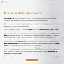 Mi Proyecto del curso: Copywriting: define el tono de tu marca personal (About). Cop, and writing project by Isabelle Pares - 04.21.2021