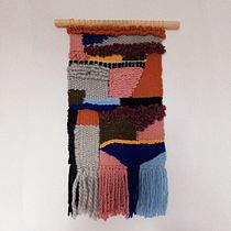 Meu projeto do curso: Introdução à tapeçaria em tear manual. Fiber Arts project by Amanda Silva dos Santos - 04.21.2021
