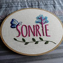 Mi Proyecto del curso: Técnicas básicas para bordar letras. Embroider project by Inés Caporale - 04.21.2021