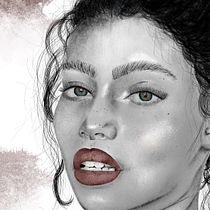 My project in Illustrated Portraits with Procreate course. Ilustração digital projeto de Andrea Leis - 21.04.2021