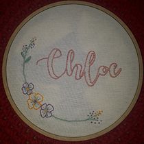 Meu projeto do curso: Técnicas básicas para bordado de letras. Embroider project by Andreza Moura - 04.21.2021