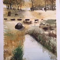 Mi Proyecto del curso:  Paisajes naturales en acuarela. Watercolor Painting project by Ana Luisa Correa - 04.22.2021