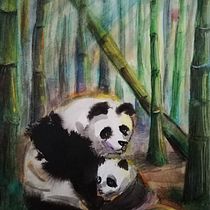 Maternitate - My project in Illustrating Nature: A Creative Exploration course. Watercolor Painting project by Spiridon GABRIELA - 04.23.2021