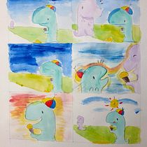My project in Introduction to Colour Psychology: Chromatic Narrative course. Artistic Drawing project by evamargy - 04.22.2021