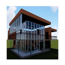 My project in 3D Architectural Design and Modeling with Revit course. Un projet de Architecture de Siddhesh Rane - 24.04.2021
