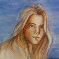Mi Proyecto del curso: Retrato artístico en acuarela. Traditional illustration project by nnuevo_bueno - 04.22.2021