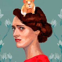 Fleabag : Técnicas digitales de retrato ilustrado. Un projet de Dessin artistique, Dessin de portrait, Illustration traditionnelle, Illustration numérique , et Peinture numérique de Elia Gómez - 23.04.2021