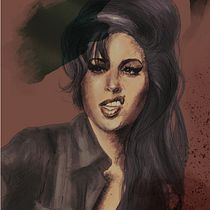 Il mio progetto del corso: Ritratto illustrato con Procreate di Amy Winehouse. Ilustração tradicional projeto de Maria Fontana - 23.04.2021