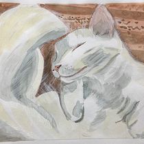 My project in Experimental Watercolor Techniques for Beginners course. Fine Arts project by Cindy Faulkner - 04.23.2021