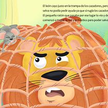 El león y el ratón: Ilustración digital para cuentos infantiles. Un proyecto de Dibujo digital, Diseño editorial e Ilustración infantil de Alan Rodriguez - 23.04.2021