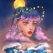 My project in Digital Fantasy Portraits with Photoshop course. Digital Painting project by Kat Ai - 04.24.2021