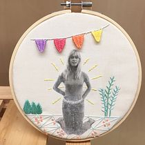 Mi Proyecto del curso: Bordado en fotografías sobre tela. Embroider, Photograph, Collage, Paper Craft, Printing, and DIY project by flor_atencia - 04.24.2021