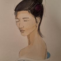 Il mio progetto del corso: Album di ritratti ad acquerello. Traditional illustration project by Assunta Maria - 04.24.2021