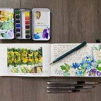 My project in Watercolor Travel Journal course. Traditional illustration, Fine Arts, Painting, Sketching, Watercolor Painting, and Sketchbook project by Brittny - 04.21.2021