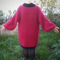 Mi abrigo del curso:  Top-down: prendas a crochet de una sola pieza. Un progetto di Uncinetto e Fiber Art di chopan15 - 24.04.2021
