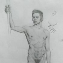 My project in Realistic Human Figure Drawing course. Artistic Drawing project by Sarah Paiva - 04.25.2021