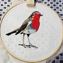 Mi Proyecto del curso: Pintar con hilo: técnicas de ilustración textil. Ilustração tradicional, Bordado, e Design têxtil projeto de Linda Marcela Acosta Ortiz - 25.04.2021