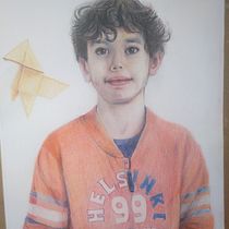 AquíMi Proyecto del curso:  Retrato realista con lápices de colores :Pablo. Fine Arts project by holifrisqui - 04.28.2021