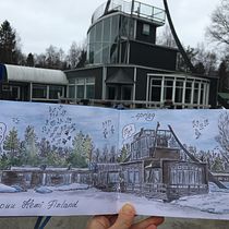 My project in Urban Sketching: Express Your World in a New Perspective course. Un proyecto de Ilustración tradicional, Pintura, Bocetado, Stor, telling y Sketchbook de Maria Maksakova - 25.04.2021