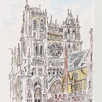 My project in Architectural Sketching with Watercolor and Ink course. Architectural Illustration project by frieha - 11.25.2024