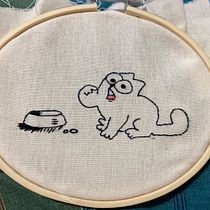 Meu projeto do curso: Técnicas básicas de bordado: pontos, composições e escalas cromáticas. Embroider project by Caroline Sayuri - 04.25.2021