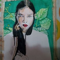 Retrato en acuarela . . Fine Arts, Creativit, Portrait Drawing, Portrait Photograph, and Watercolor Painting project by Andrea Salas Contreras - 04.26.2021