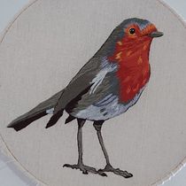 Mi Proyecto del curso: Pintar con hilo: técnicas de ilustración textil. Ilustração tradicional, e Bordado projeto de Paty Monsell - 09.03.2021