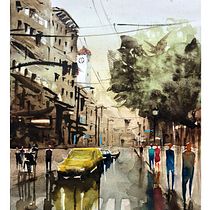 Mi Proyecto del curso: Paisajes urbanos en acuarela. Un progetto di Street Art di Maialen Velarde - 26.04.2021
