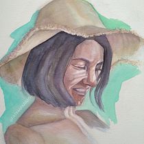 Mi Proyecto del curso: Retrato artístico en acuarela. Fine Arts, and Watercolor Painting project by Fátima Parras - 04.26.2021