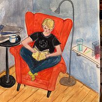 Mein Kursprojekt: mein Lieblingsplatz . Traditional illustration project by Angela Hiller - 04.26.2021