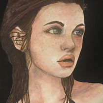 My project in Watercolor Portrait from a Photo course. Watercolor Painting project by joskabarr - 04.24.2021