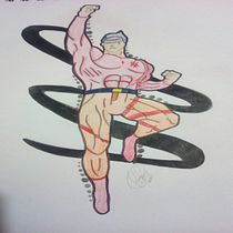Mi Proyecto del curso: Ilustración para cómics: anatomía de un superhéroe. Ilustração tradicional projeto de DERLY RIVAS - 27.04.2021