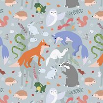 The Animals of Farthing Wood. Design, and Pattern Design project by tatianaimaeda - 04.27.2021