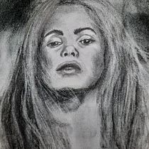 My project in Artistic Charcoal Portraiture: Creating Atmosphere course. Desenho projeto de eluned_eleven - 28.04.2021