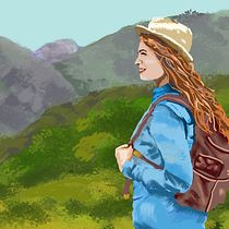 Mi Proyecto del curso: Retratos pictóricos con técnicas digitales. Un progetto di Illustrazione tradizionale e Graphic design di gelesconesaartes - 27.04.2021
