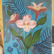 Botanical Painting with Acrylic. Painting, and Drawing project by tadesmehret - 04.27.2021