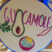 Meu projeto do curso: Técnicas básicas para bordado de letras. Embroider project by Thaís Niero - 04.27.2021
