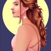 I took the photo and did the hair.  'Em the Gem'. Projekt z dziedziny Ilustracja c, frowa, Malarstwo c i frowe użytkownika Julie Webster - 27.04.2021