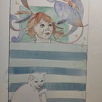 My project in Watercolor Techniques for Dreamlike Illustrations course. Projekt z dziedziny Trad, c i jna ilustracja użytkownika steph heyvaert - 27.04.2021
