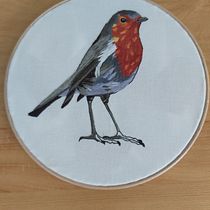 My project in Painting with Thread: Textile Illustration Techniques course. Embroider project by Blathnaidh Colhoun - 04.26.2021