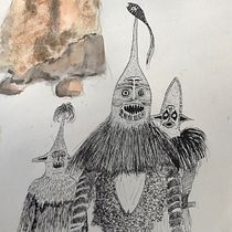 Spirit Beings - Unlock your Creativity course. Traditional illustration project by Ruaidhri O'Mahony - 04.28.2021
