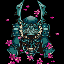 Skull Samurai. Un projet de Illustration traditionnelle, Publicité, Conception de personnages, Illustration vectorielle, Conception d'affiches, Illustration numérique , et Estampe de André Mendonça - 26.04.2021