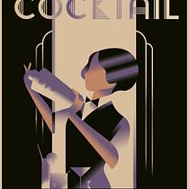 My project in Art Deco Style for Digital Illustration course. Traditional illustration project by Christian Kümpel - 04.28.2021