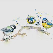 My project in Artistic Watercolor Techniques for Illustrating Birds course. Watercolor Painting project by Mary Wells - 04.27.2021