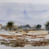 Mi Proyecto del curso:  Paisajes naturales en acuarela. Watercolor Painting, Fine Arts, and Painting project by Gabriela López Coello - 04.02.2021